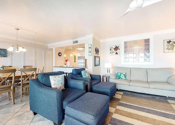 Gulf & Beachfront With Shared Pool Private Balcony Free Wifi Views Holiday home Gulf Shores